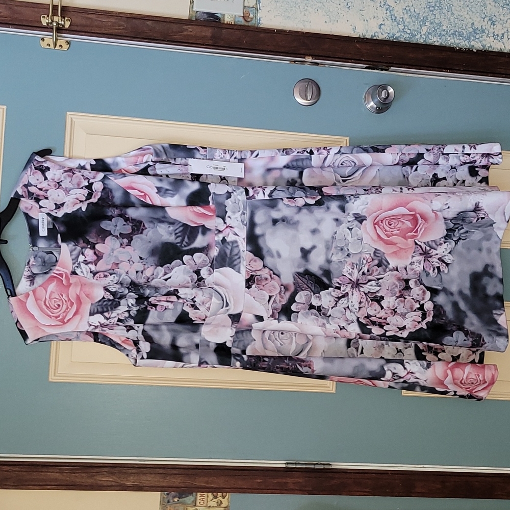 Beautiful! NWT Calvin Klein floral sleeveless 👗